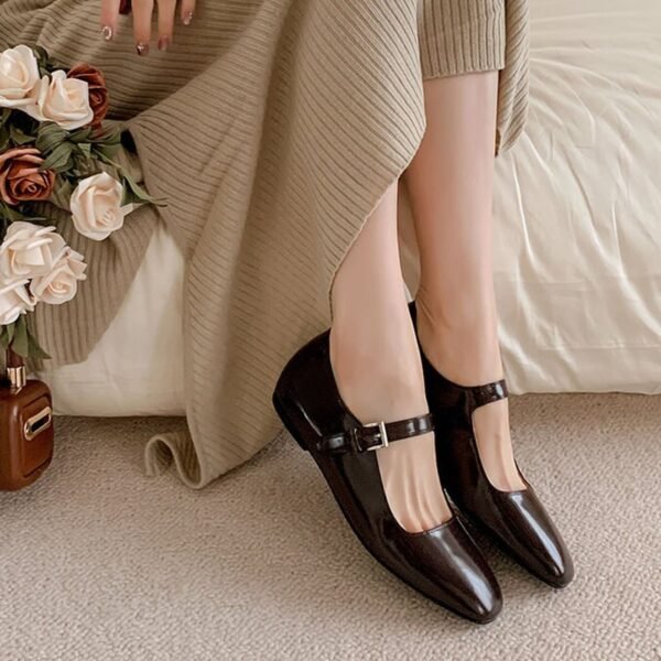 CHIKO Mariel Square Toe Block Heels Mary Jane Shoes