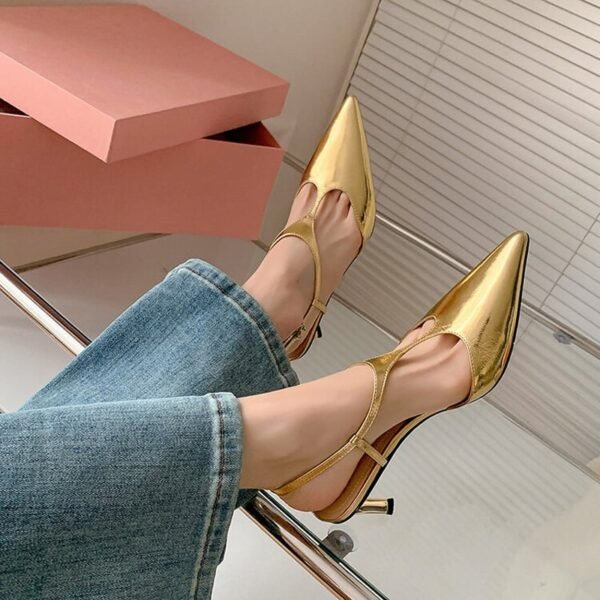 CHIKO Mariela Pointy Toe Stiletto T-Strap Shoes