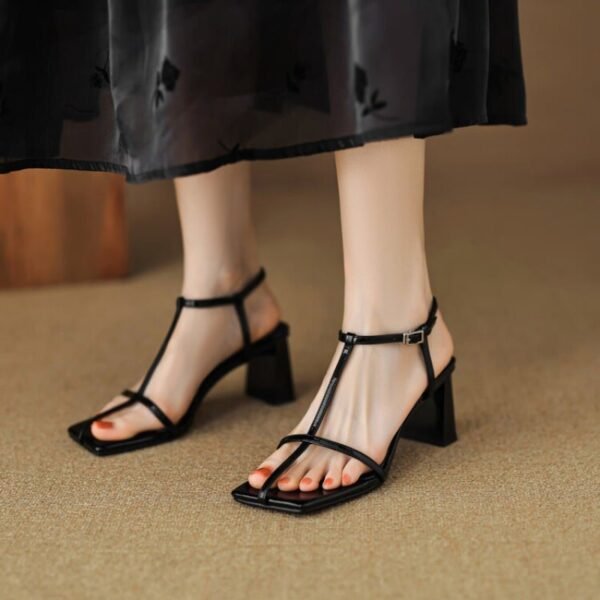 CHIKO Sorne Open Toe Chunky Heels Heeled Sandals - Image 2