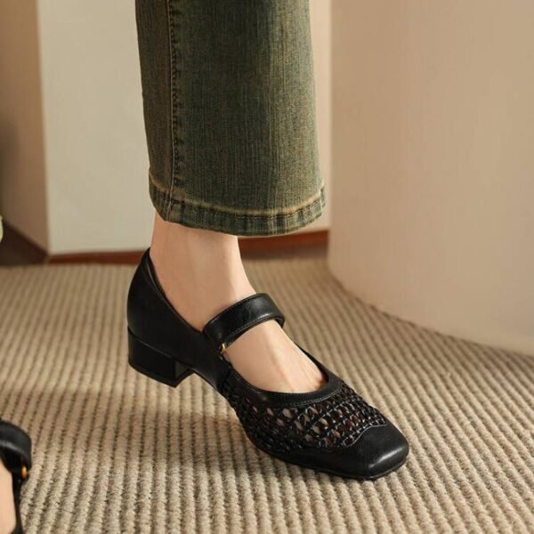 CHIKO Yordana Square Toe Block Heels Mary Jane Shoes