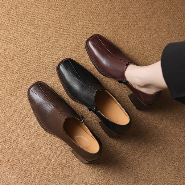 CHIKO Karie Square Toe Block Heels Ankle Boots - Image 2