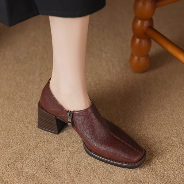 CHIKO Karra Square Toe Block Heels Ankle Boots