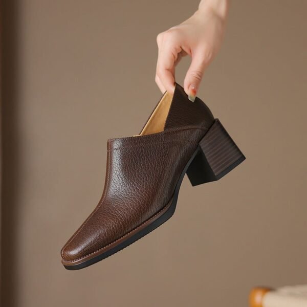 CHIKO Karra Square Toe Block Heels Ankle Boots - Image 2
