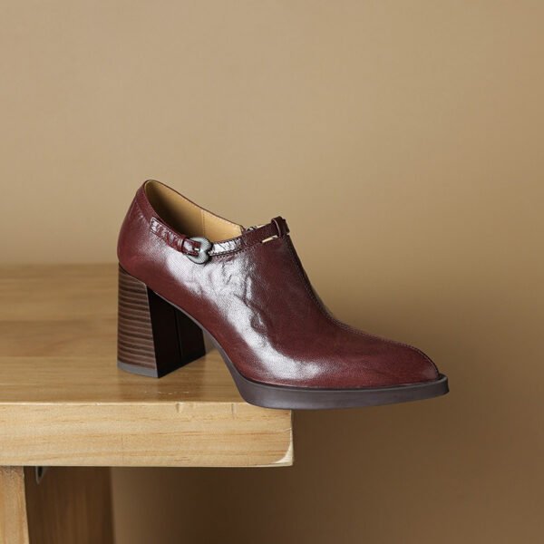 CHIKO Karey Pointy Toe Block Heels Ankle Boots - Image 2