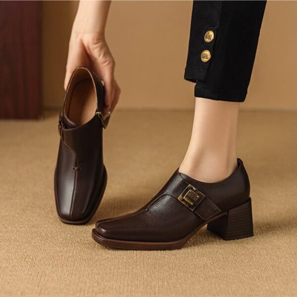 CHIKO Ovia Square Toe Block Heels Ankle Boots