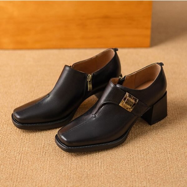 CHIKO Ovia Square Toe Block Heels Ankle Boots - Image 2
