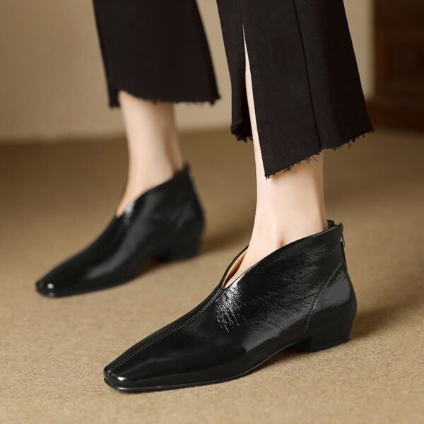 CHIKO Brandis Square Toe Block Heels Ankle Boots