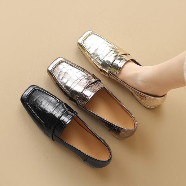 CHIKO Alyna Square Toe Block Heels Loafers Shoes - Image 2