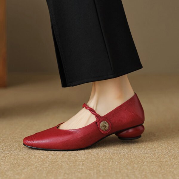 CHIKO Kaira Round Toe Block Heels Mary Jane Shoes - Image 2