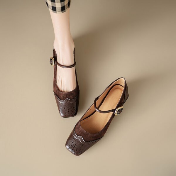 CHIKO Anneka Square Toe Block Heels Mary Jane Shoes - Image 2