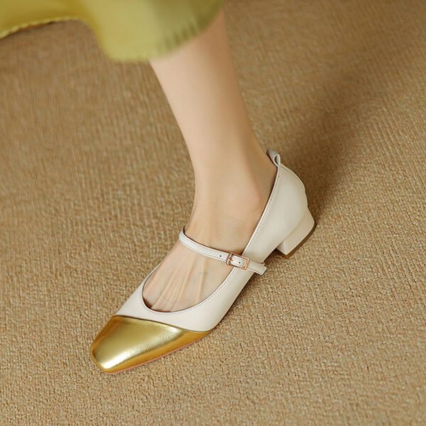 CHIKO Kary Square Toe Block Heels Mary Jane Shoes - Image 2