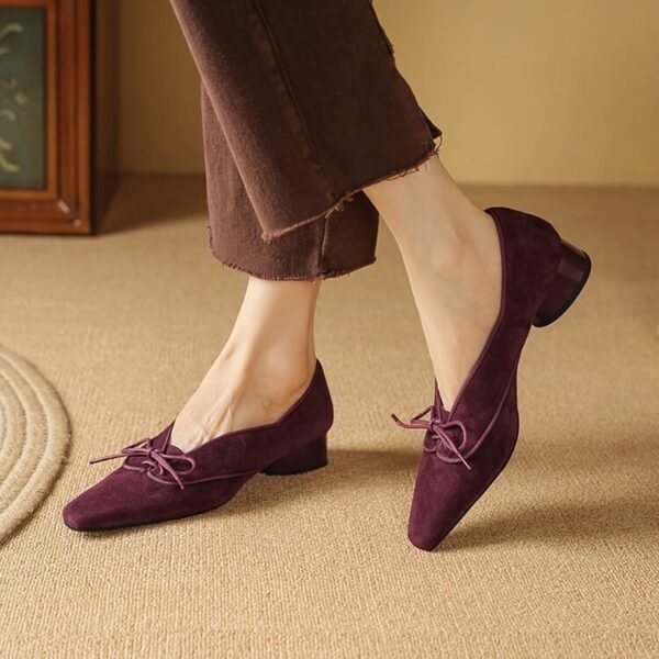 CHIKO Mena Pointy Toe Block Heels Oxfords Shoes