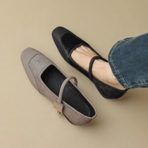 CHIKO Skyy Square Toe Block Heels Mary Jane Shoes