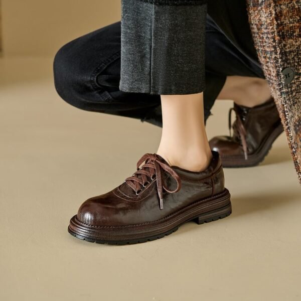 CHIKO Tryne Round Toe Block Heels Oxfords Shoes - Image 2