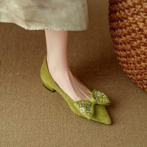 CHIKO Skye Pointy Toe Block Heels Pumps Shoes