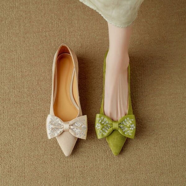 CHIKO Skye Pointy Toe Block Heels Pumps Shoes - Image 2