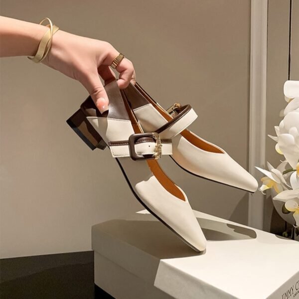 CHIKO Kalare Pointy Toe Block Heels Mary Jane Shoes - Image 2