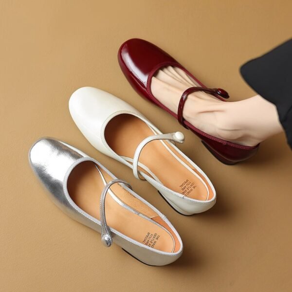 CHIKO Izarra Round Toe Block Heels Mary Jane Shoes
