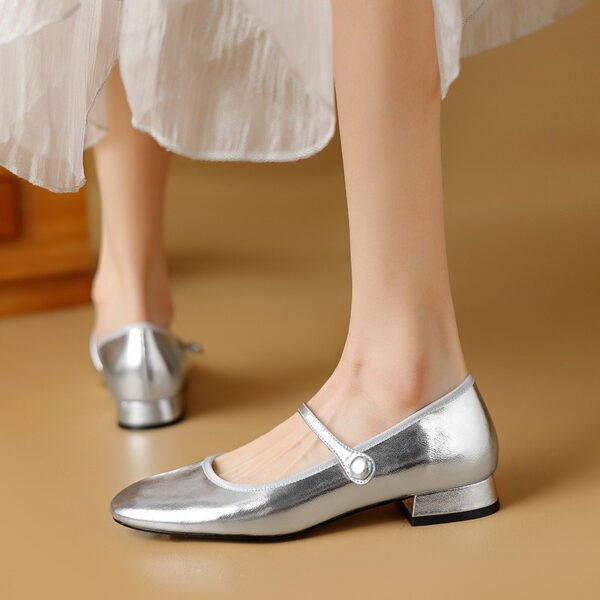 CHIKO Izarra Round Toe Block Heels Mary Jane Shoes - Image 2