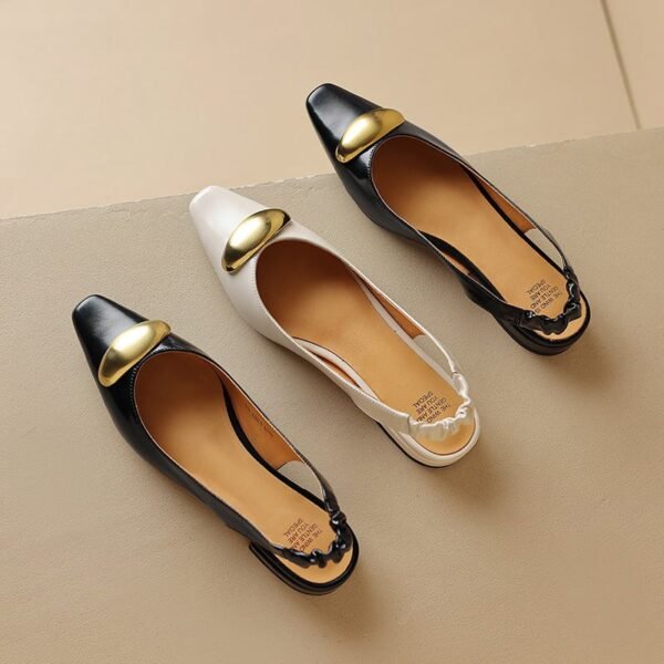 CHIKO Ashliegh Square Toe Block Heels Slingback Shoes - Image 2