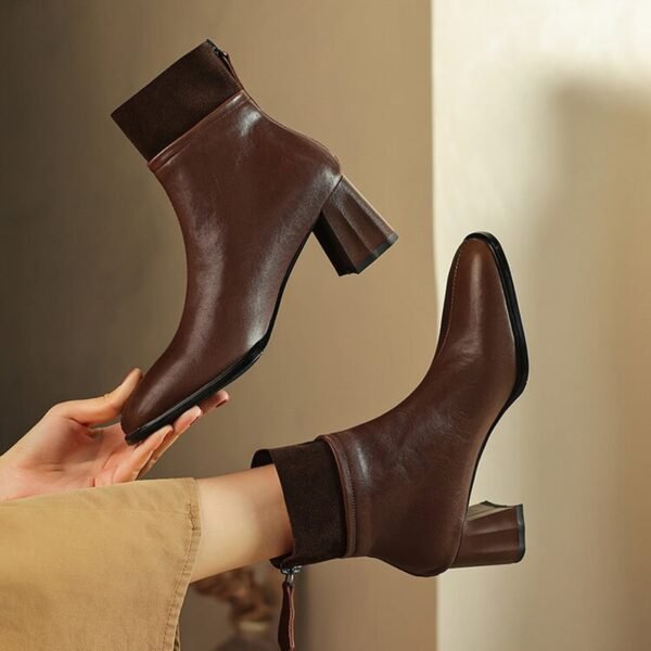 CHIKO Ashten Square Toe Block Heels Ankle Boots - Image 2