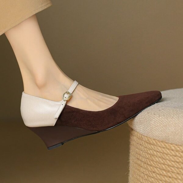 CHIKO Arleigh Square Toe Wedge Mary Jane Shoes
