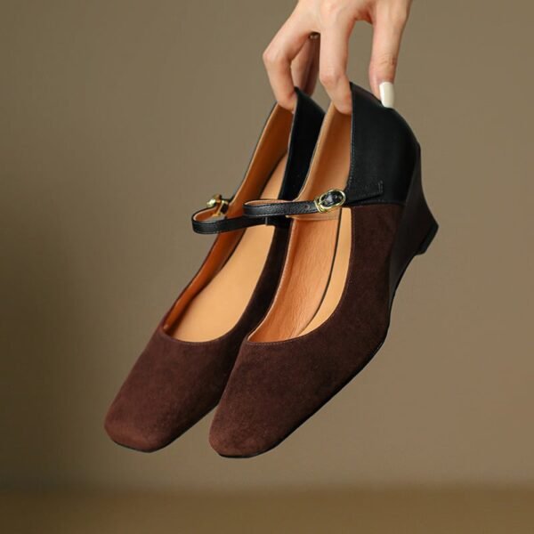 CHIKO Arleigh Square Toe Wedge Mary Jane Shoes - Image 2