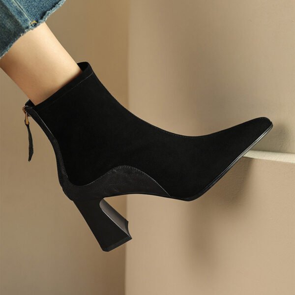 CHIKO Asheley Pointy Toe Block Heels Ankle Boots - Image 2
