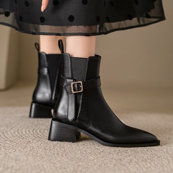 CHIKO Ashely Pointy Toe Block Heels Ankle Boots - Image 2