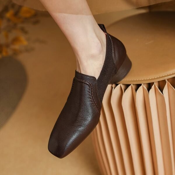 CHIKO Ashleigh Square Toe Block Heels Loafers Shoes