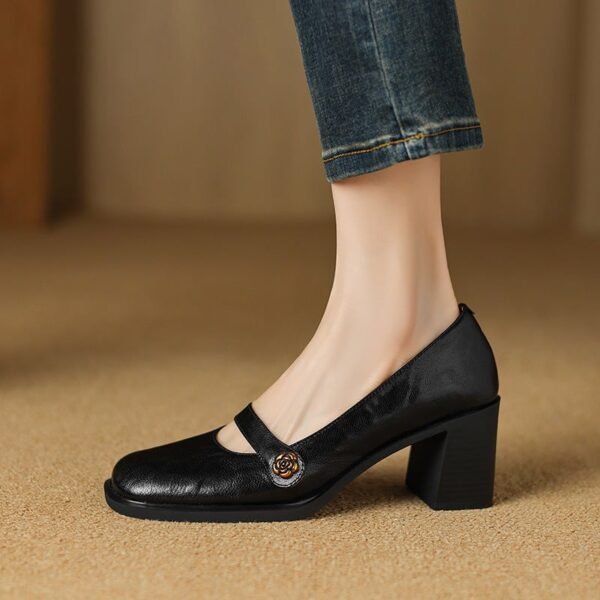 CHIKO Adrien Square Toe Block Heels Mary Jane Shoes - Image 2