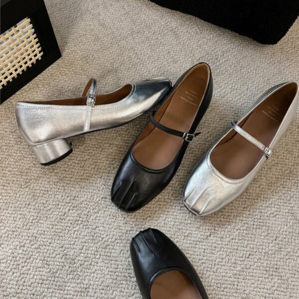 CHIKO Alberta Round Toe Block Heels Mary Jane Shoes