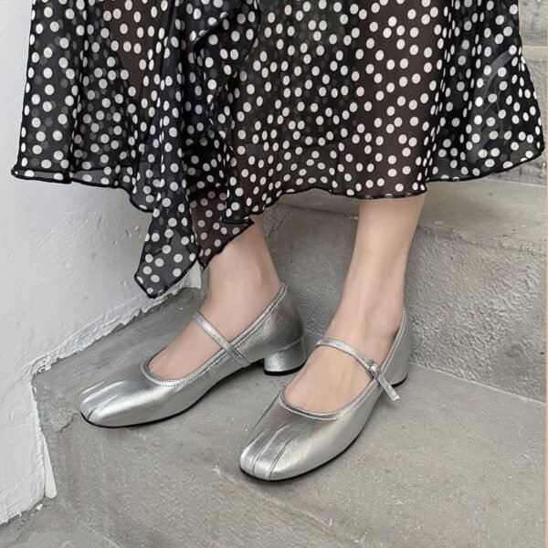 CHIKO Alberta Round Toe Block Heels Mary Jane Shoes - Image 2