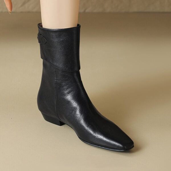 CHIKO Alisia Square Toe Block Heels Ankle Boots - Image 2