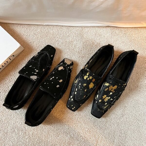 CHIKO Allison Square Toe Block Heels Loafers Shoes