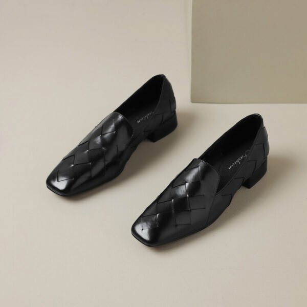 CHIKO Allisha Square Toe Block Heels Loafers Shoes - Image 2