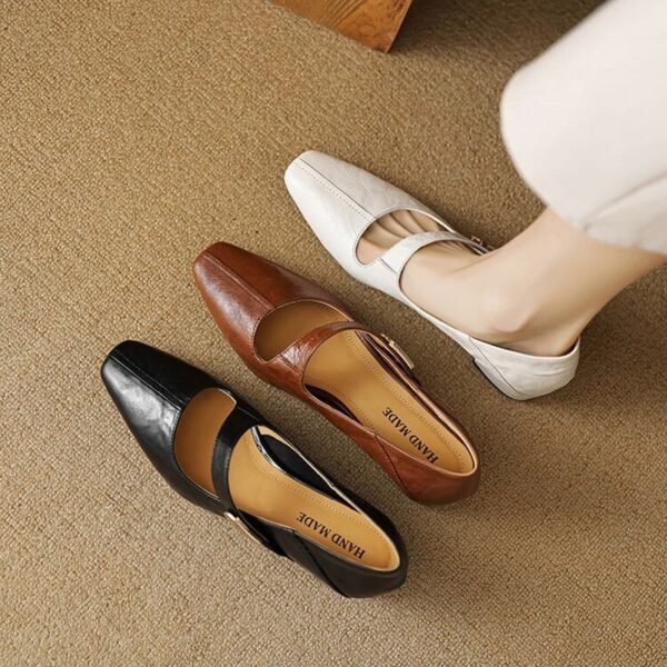 CHIKO Alonza Square Toe Block Heels Mary Jane Shoes - Image 2