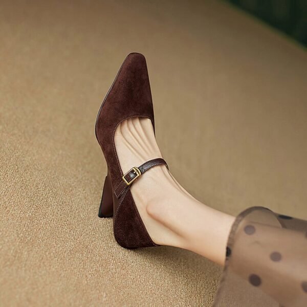 CHIKO Alishia Pointy Toe Wedge Mary Jane Shoes - Image 2