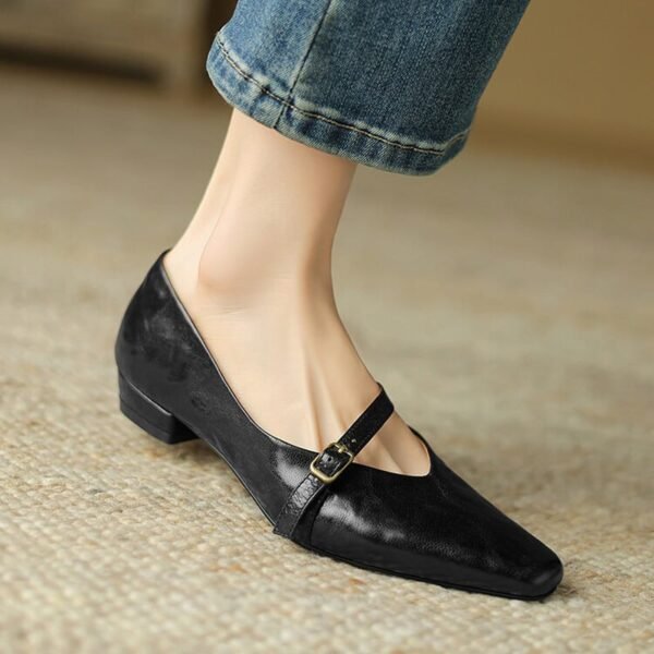 CHIKO Annelise Pointy Toe Block Heels Mary Jane Shoes - Image 2