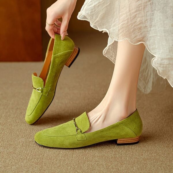 CHIKO Anne Round Toe Block Heels Loafers Shoes - Image 2
