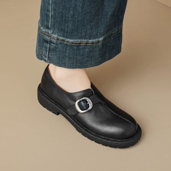 CHIKO Echidna Round Toe Block Heels Oxfords Shoes - Image 2