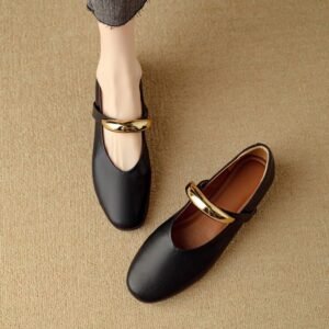 CHIKO Chione Round Toe Block Heels Mary Jane Shoes