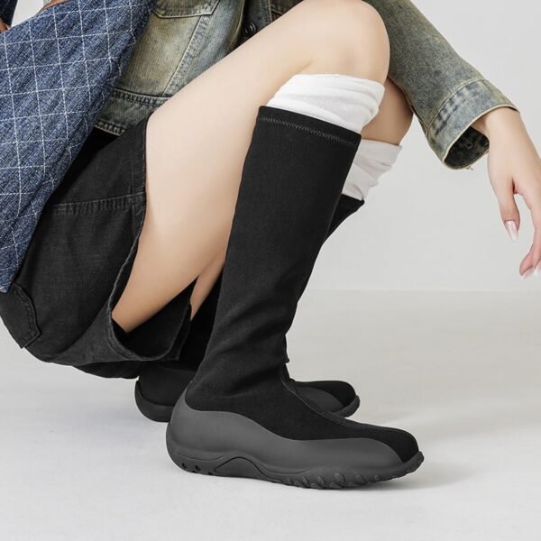 CHIKO Anissa Round Toe Flatforms Boots