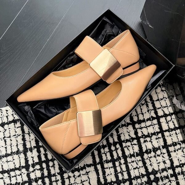 CHIKO Annabella Pointy Toe Block Heels Mary Jane Shoes