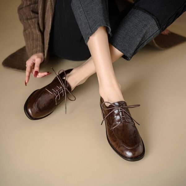CHIKO Annalisa Round Toe Block Heels Oxfords Shoes
