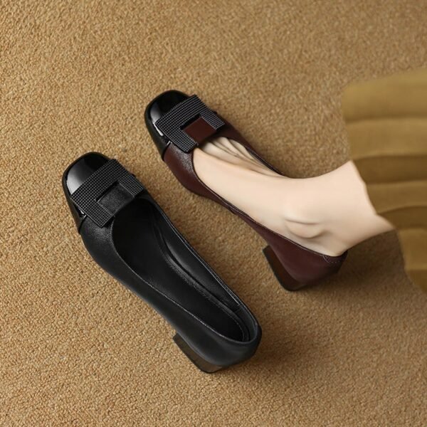 CHIKO Anakaren Square Toe Block Heels Pumps Shoes - Image 2