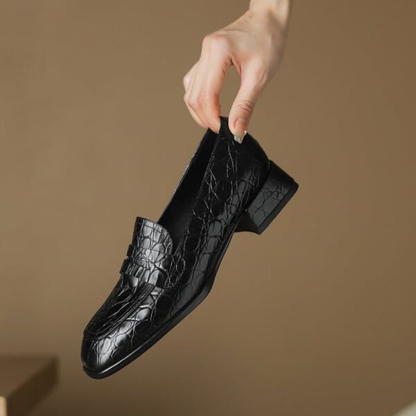 CHIKO Analaura Round Toe Block Heels Loafers Shoes