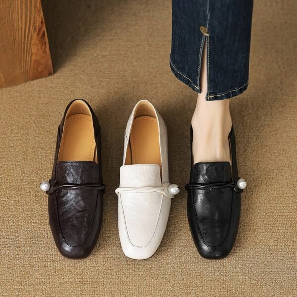 CHIKO Ann Square Toe Block Heels Loafers Shoes