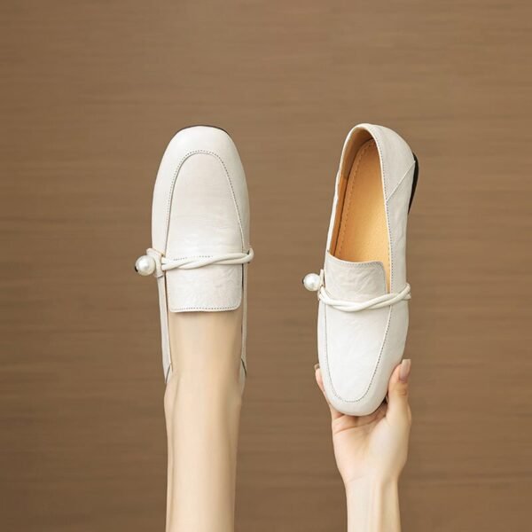 CHIKO Ann Square Toe Block Heels Loafers Shoes - Image 2