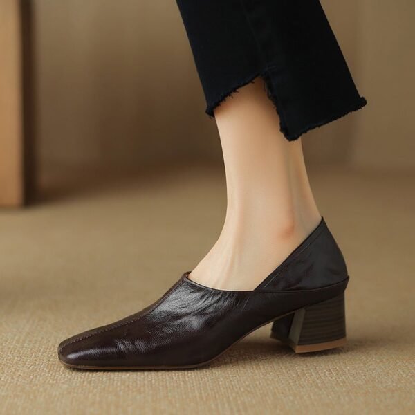 CHIKO Anisha Square Toe Block Heels Pumps Shoes - Image 2